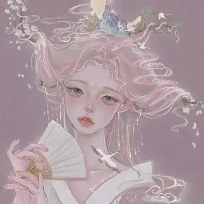 插画闺蜜女生头像