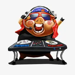 猪年吉祥大吉大利一只dj猪送上祝福图片素材其他格式下载动漫人物大全