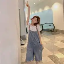 2020数据好现货水洗牛仔闺蜜连衣裙连体裤浙宝352c635p85k138
