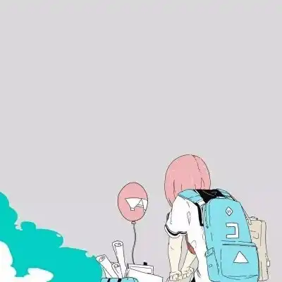 动漫背影头像女生