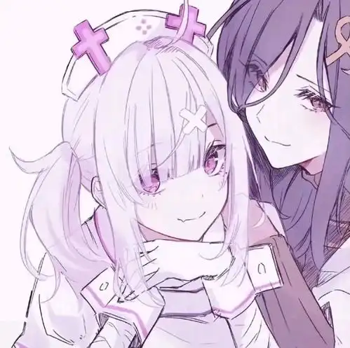 酷酷的闺蜜头像御姐百合情头团头
