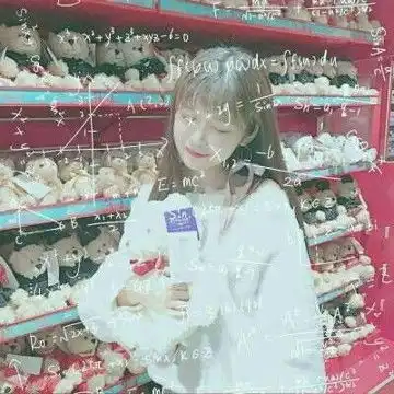 女生带数学公式头像