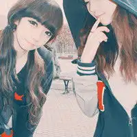 唯美的阿宝色闺蜜头像时尚青春的阿宝色头像姐妹