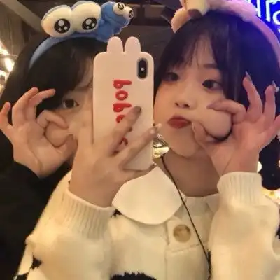 ins学院风闺蜜女生头像