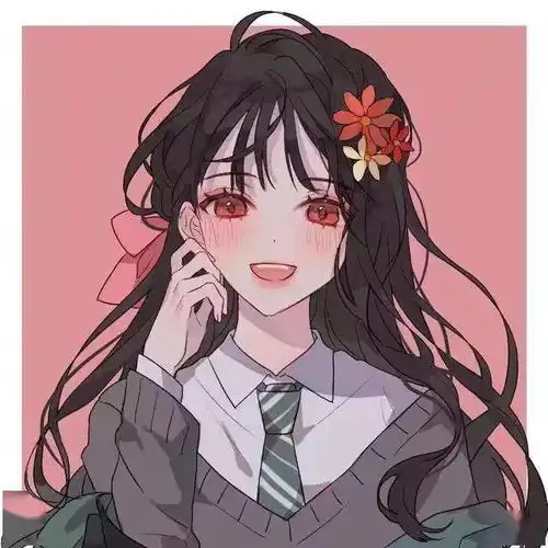 马克笔手绘闺蜜头像,可爱