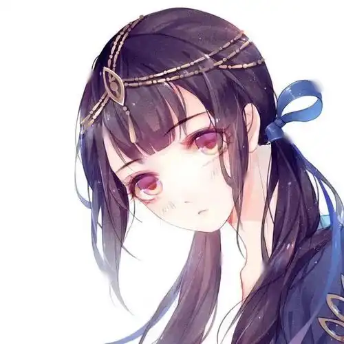 手绘唯美两人闺蜜头像你好有空的话和我私定一下终身