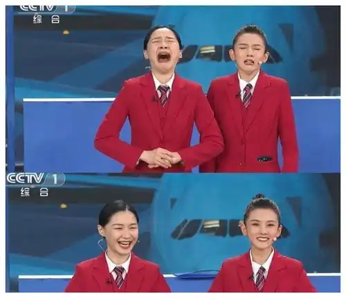 春晚与黄晓明飙绕口令,抢宋祖儿风头,这个表情包女孩何许人