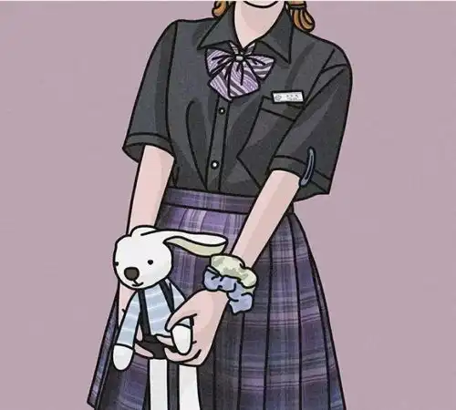 闺蜜头像jk制服头像粉色可爱系