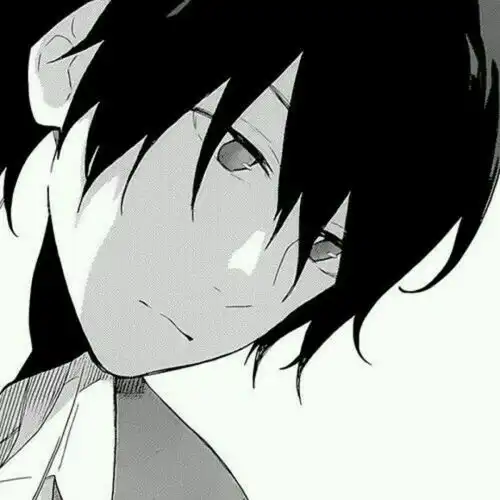 头像黑白动漫男生头像