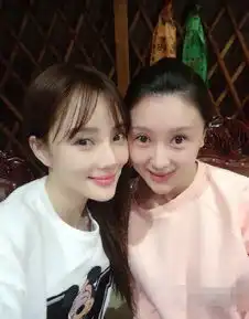 李小璐与闺蜜甘薇聚会二人下巴突兀疑整容过度