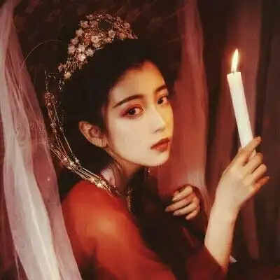 古风真人女生头像星散白鸥三四点,数笔横塘秋意