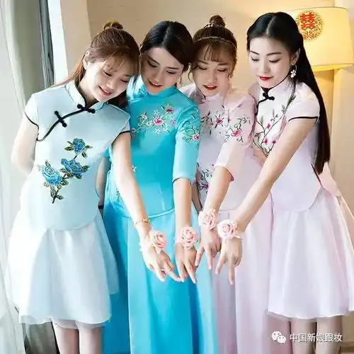 霸气的中式婚礼新娘造型霸气的好闺蜜参加才更加完美