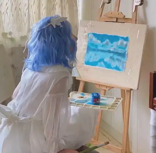 绘画女头