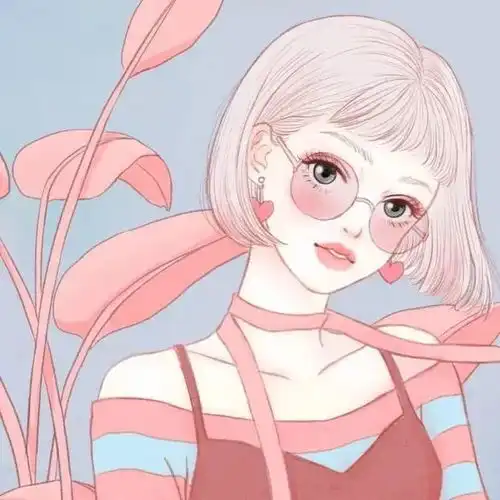 好看的插画风女头