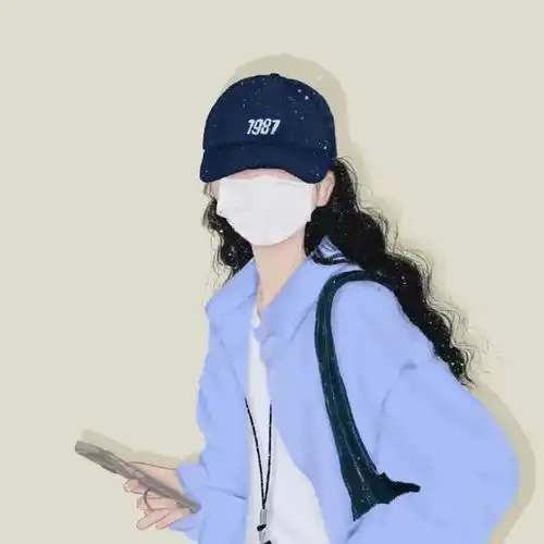 2022年闺蜜头像绝美手绘插画双人闺蜜头像