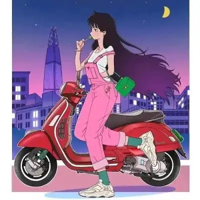 三人闺蜜头像,手绘卡通动漫头像