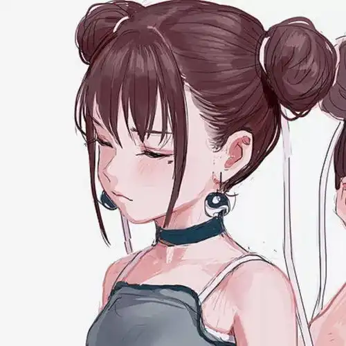 头像手绘动漫闺蜜头像