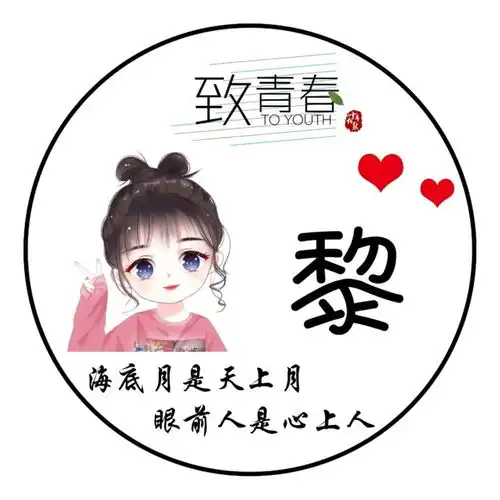 百家姓男女姓氏头像背景图分享第2期