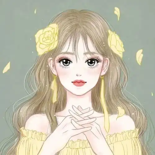 好看的插画风女头
