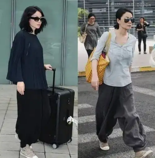 王菲独自旅游被偶遇,穿条纹衫体态轻盈如少女,哪像54岁俩娃妈