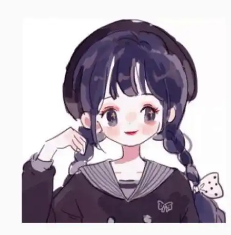 可爱简笔画女孩儿