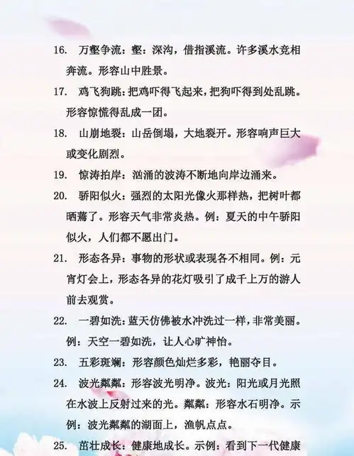部编版小学16年级成语大全,打印给孩子,学习语文好资料