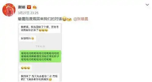 谢娜深夜晒与张碧晨微信聊天记录,赵丽颖意外出现在两人聊天中