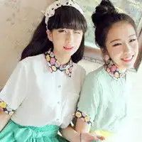好看的qq姐妹头像一左一右是你温暖了我的手闺蜜