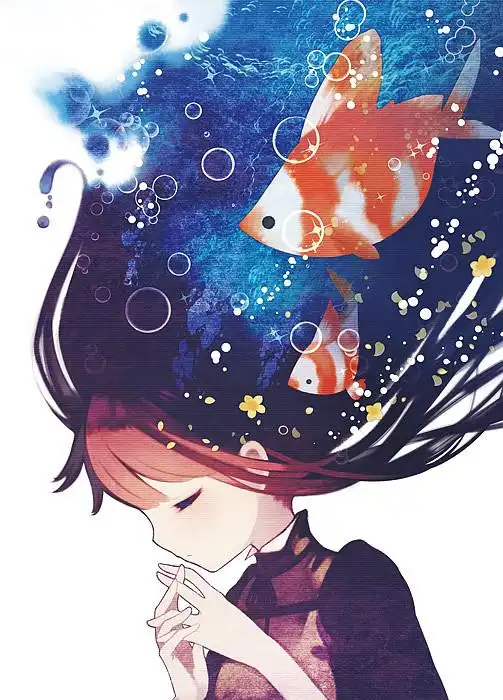 求这张动漫少女图的大图