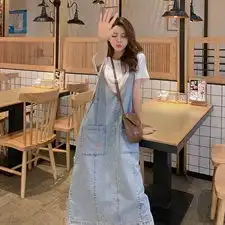 2020数据好现货水洗牛仔闺蜜连衣裙连体裤浙宝352c635