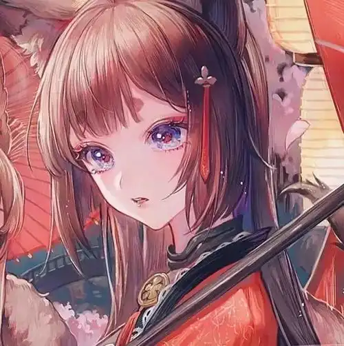 红衣惊艳古风动漫女头