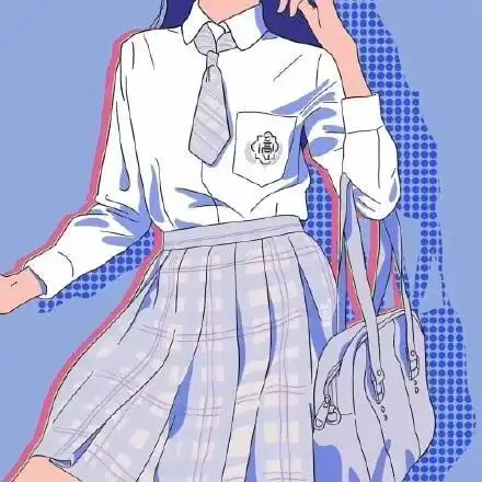 仙气jk漫画头像,小仙女必备