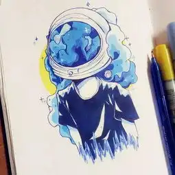 马克笔动漫小插画很仙气的味道色彩多少各有味道