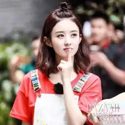赵丽颖新梳的冲天揪丸子头,妥妥打败了爆火的香蕉丸子头