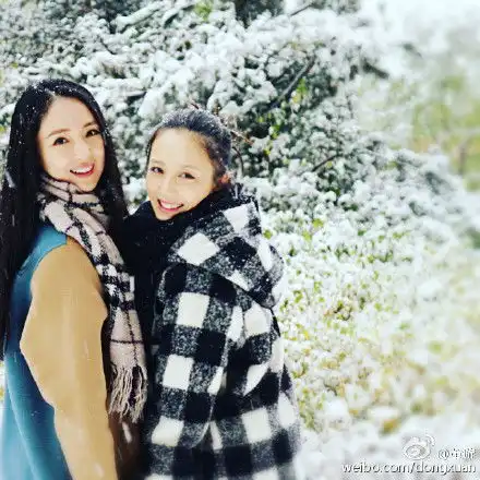 堆雪人打雪仗李小璐姚晨张亮董璇晒雪照