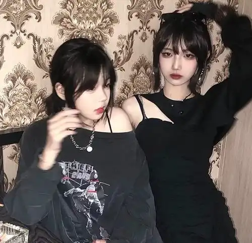 ins甜酷闺蜜头像