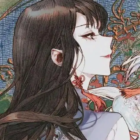 动漫头像落花有意,流水无情