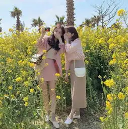 马卡龙色系闺蜜穿搭,满满夏日清凉感