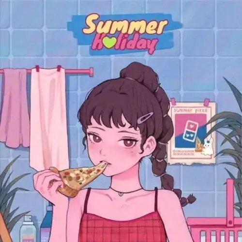 可爱动漫闺蜜头像