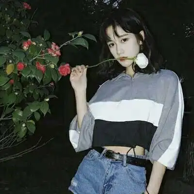 清新绿色森系女生头像