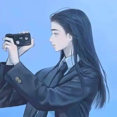 一组可爱的手绘女生闺蜜头像