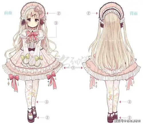 洛丽塔和哥特式服装的具体画法