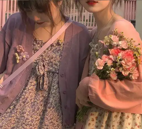 森系闺蜜头像快让你的小女孩给你撑腰吧