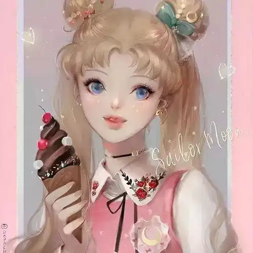 满屏的仙气回荡果然,还是女孩子会画画