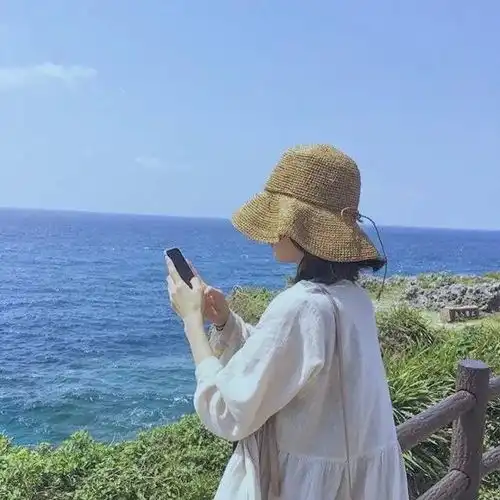 好看到爆炸的蓝色系女生头像