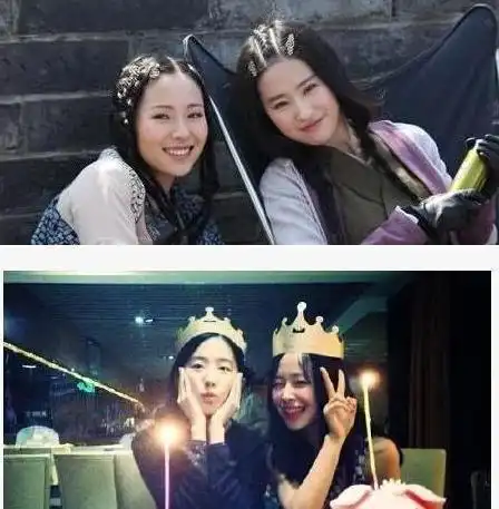 孟佳原来是刘亦菲闺蜜私下聚会照曝光,两人贴面饮酒形象奔放